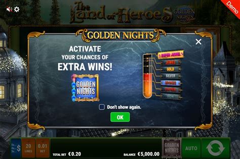 The Land Of Heroes Golden Nights Bonus NetBet